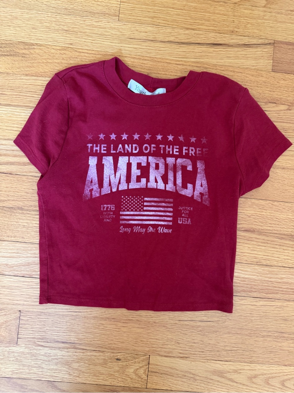Youth in Revolt' Red 'America' Graphic Tee